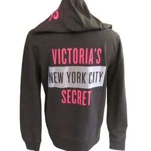 Victoria's Secret New York City Full Zip Hoodie Sweatshirt S